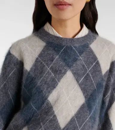 Lisa Yang Margy argyle cashmere sweater | Thumbnail 3