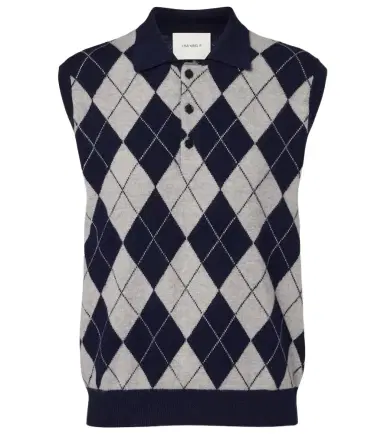 Lisa Yang Riana argyle cashmere sweater vest | Thumbnail 1 Lisa Yang Riana argyle cashmere sweater vest | Thumbnail 1