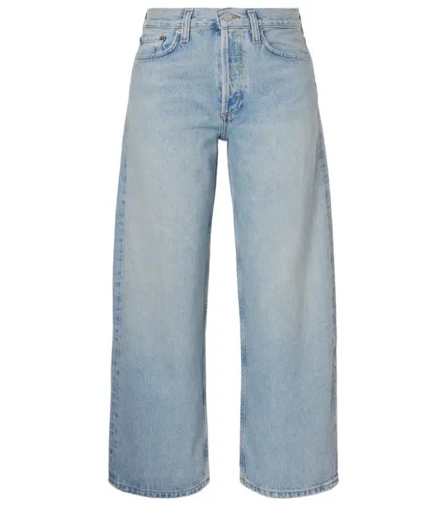 Agolde Arc cropped mid-rise wide-leg jeans