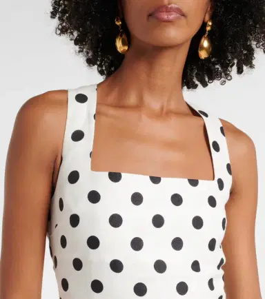 Posse Alice polka-dot linen minidress | Thumbnail 2