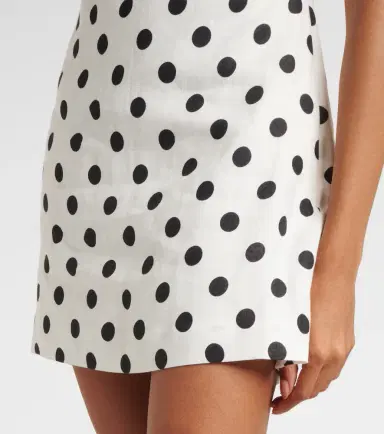 Posse Alice polka-dot linen minidress | Thumbnail 3