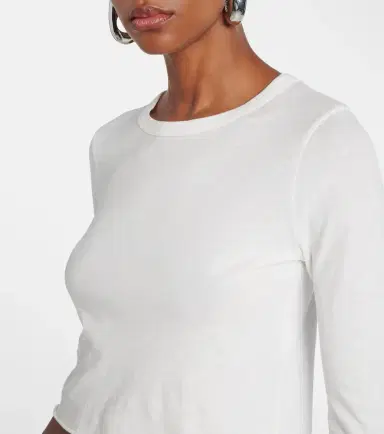 Slvrlake Cropped cotton jersey T-shirt | Thumbnail 3