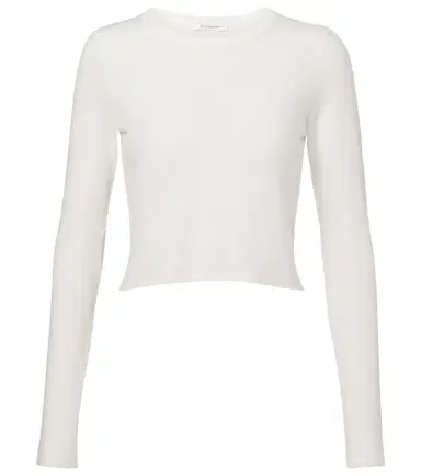 Slvrlake Cropped cotton jersey T-shirt | Thumbnail 1