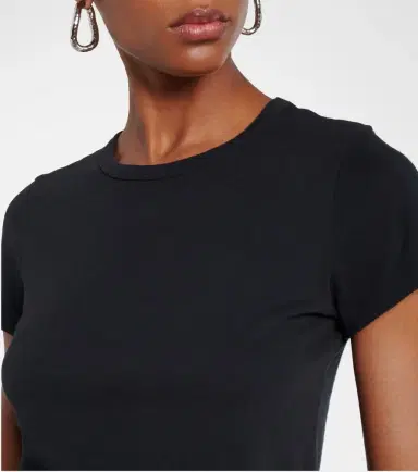 Slvrlake Cropped cotton jersey T-shirt | Thumbnail 4