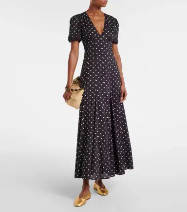 Posse Paloma polka-dot maxi dress | Thumbnail 5