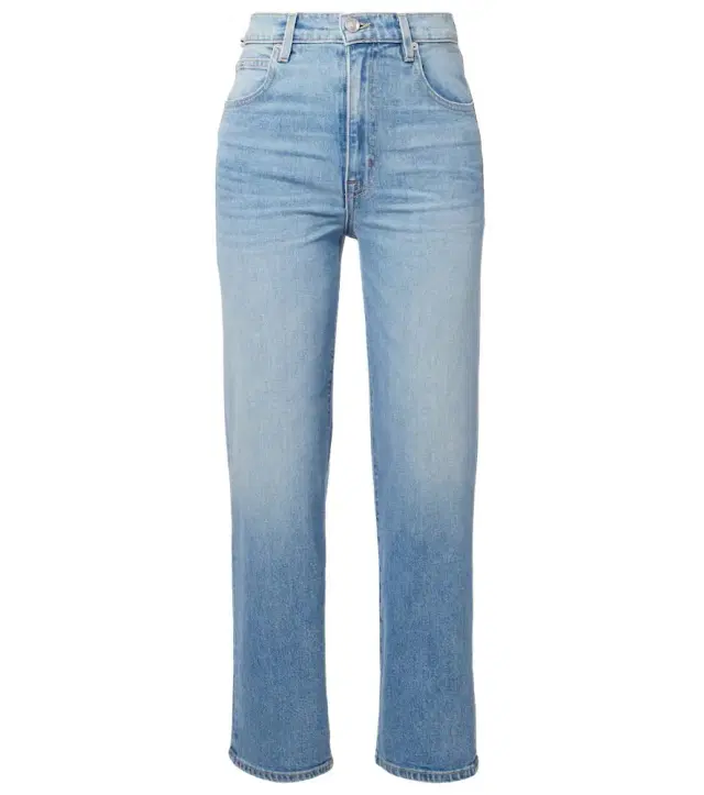 Slvrlake London cropped high-rise straight jeans
