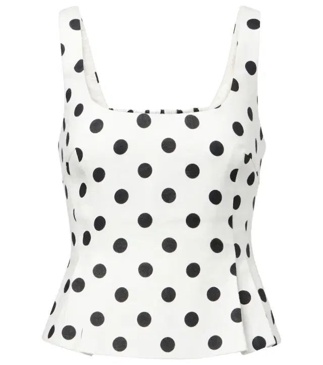 Posse Rosalie polka-dot linen top
