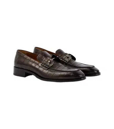 Christian Louboutin Chambelimoc croc-effect leather loafers | Thumbnail 1 Christian Louboutin Chambelimoc croc-effect leather loafers | Thumbnail 1