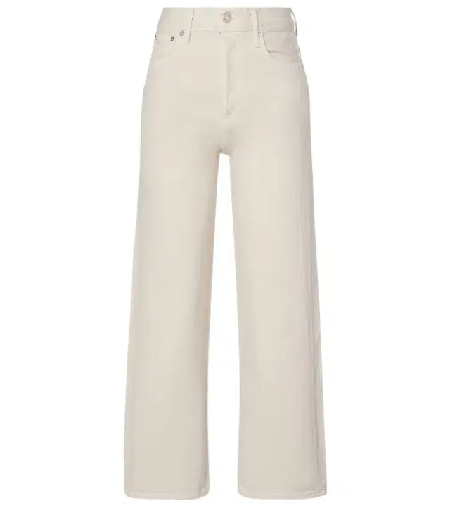 Agolde Ren cropped high-rise wide-leg jeans