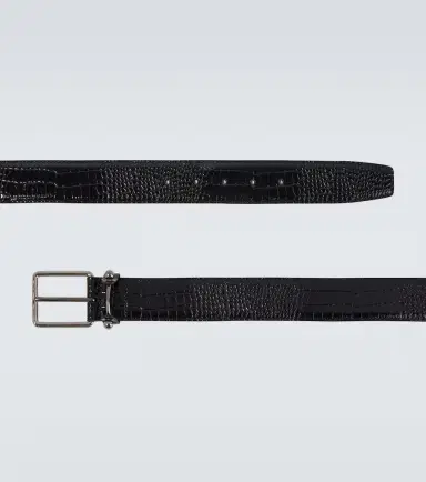 Christian Louboutin Croc-effect leather belt | Thumbnail 2