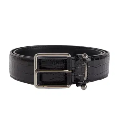 Christian Louboutin Croc-effect leather belt | Thumbnail 1