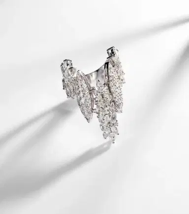 YEPREM Y-Not 18kt white gold ring with diamonds | Thumbnail 5 YEPREM Y-Not 18kt white gold ring with diamonds | Thumbnail 5
