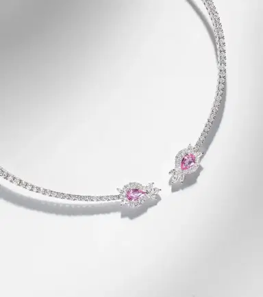 YEPREM Reign Supreme 18kt white gold choker with sapphire and diamonds | Thumbnail 6