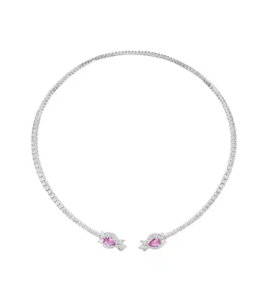 YEPREM Reign Supreme 18kt white gold choker with sapphire and diamonds | Thumbnail 1