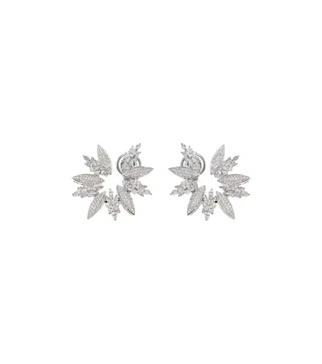 Yeprem Y-Couture 18kt white gold earrings with diamonds