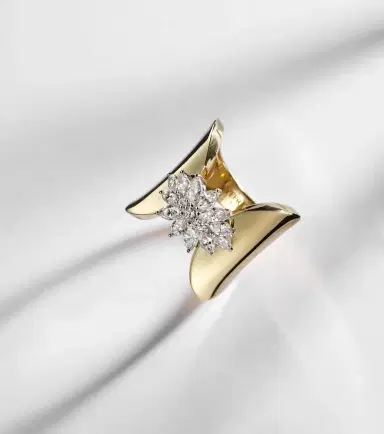 YEPREM Golden Strada 18kt white and yellow gold ring with diamonds | Thumbnail 4 YEPREM Golden Strada 18kt white and yellow gold ring with diamonds | Thumbnail 4