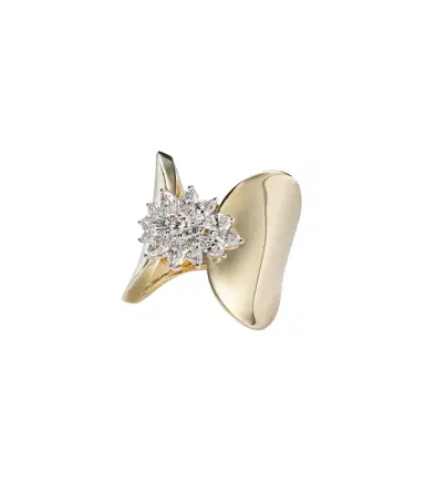 YEPREM Golden Strada 18kt white and yellow gold ring with diamonds | Thumbnail 1 YEPREM Golden Strada 18kt white and yellow gold ring with diamonds | Thumbnail 1