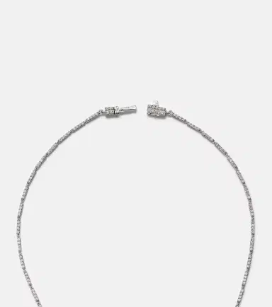 YEPREM Reign Supreme 18kt white gold pendant necklace with diamonds and opal | Thumbnail 3 YEPREM Reign Supreme 18kt white gold pendant necklace with diamonds and opal | Thumbnail 3