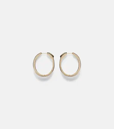 Anita Ko Meryl 18kt gold hoop earrings with diamonds | Thumbnail 2