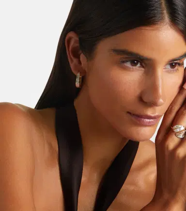 Anita Ko Meryl 18kt gold hoop earrings with diamonds | Thumbnail 4