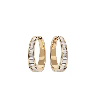 Anita Ko Meryl 18kt gold hoop earrings with diamonds | Thumbnail 1