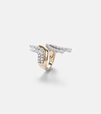 YEPREM Golden Strada 18kt gold ring with diamonds | Thumbnail 2