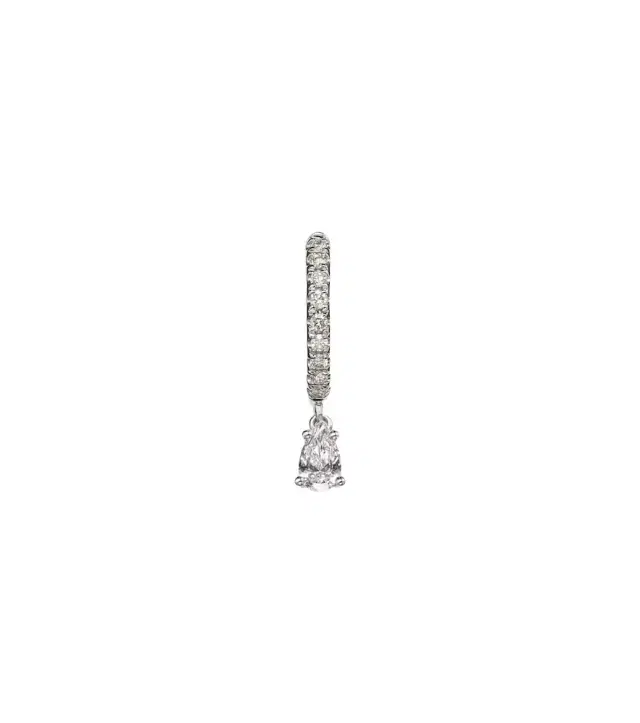 Anita Ko 18kt white gold single earring with diamonds