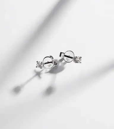 Anita Ko 18kt white gold stud earrings with diamonds | Thumbnail 5