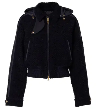 Moncler Hooded virgin wool down jacket | Thumbnail 1 Moncler Hooded virgin wool down jacket | Thumbnail 1