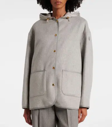 Moncler Wool and cashmere down jacket | Thumbnail 5 Moncler Wool and cashmere down jacket | Thumbnail 5
