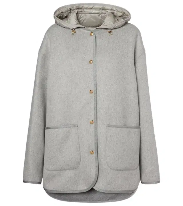Wool and cashmere down jacket