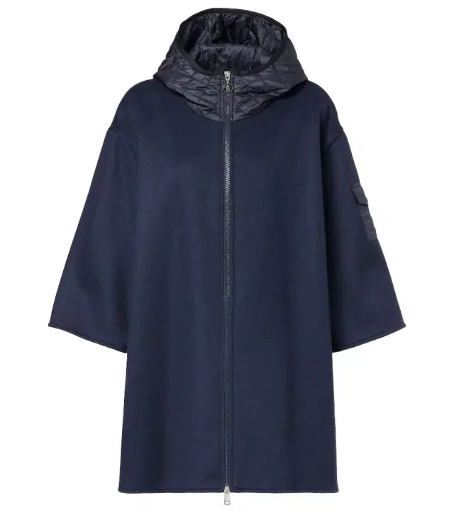 Wool-blend cape