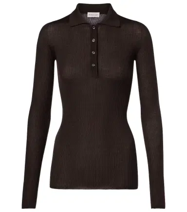 Moncler Ribbed-knit wool polo shirt | Thumbnail 1