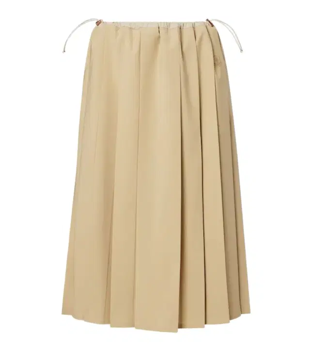 Pleated midi skirt