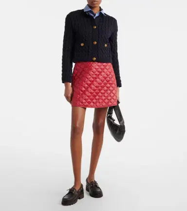 Moncler Cable-knit cotton-blend cardigan | Thumbnail 5