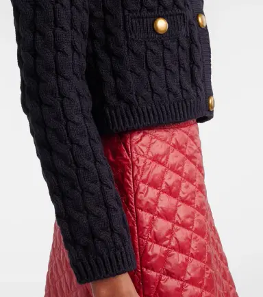 Moncler Cable-knit cotton-blend cardigan | Thumbnail 6