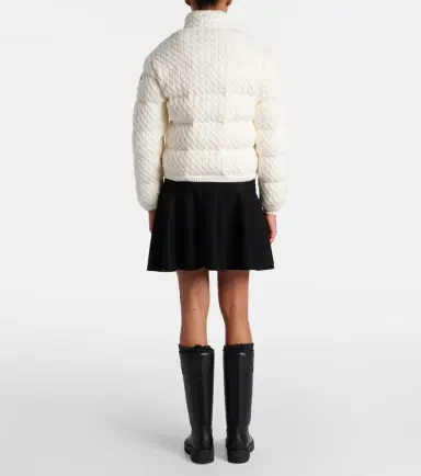 Moncler Cotton-blend down jacket | Thumbnail 4 Moncler Cotton-blend down jacket | Thumbnail 4