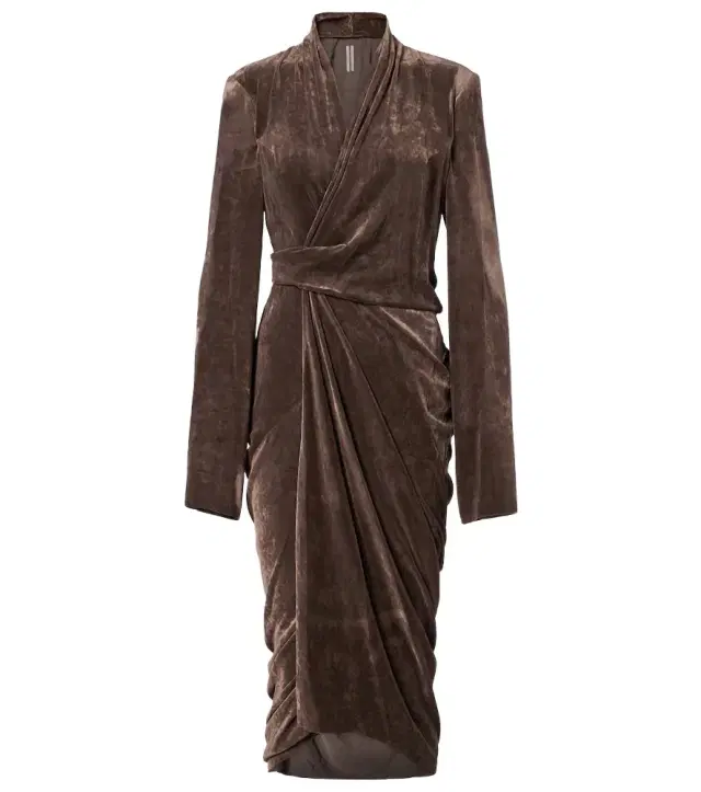 Rick Owens Wrap midi dress