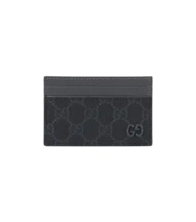 Gucci GG Canvas and leather card holder | Thumbnail 1 Gucci GG Canvas and leather card holder | Thumbnail 1