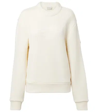 Moncler Logo cotton-blend sweatshirt | Thumbnail 1