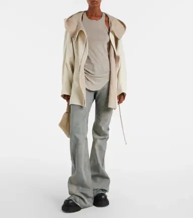 Rick Owens Camel and wool jacket | Thumbnail 5