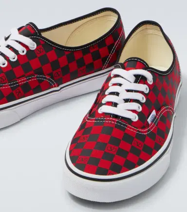 Valentino Garavani x Vans VLogo checked sneakers | Thumbnail 3