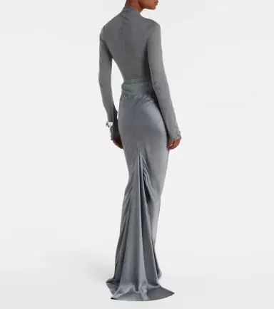 Rick Owens Coda satin maxi skirt | Thumbnail 2