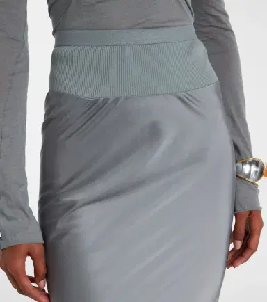 Rick Owens Coda satin maxi skirt | Thumbnail 3