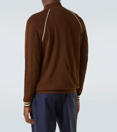 Miu Miu Logo cotton-blend zip-up cardigan | Thumbnail 5 Miu Miu Logo cotton-blend zip-up cardigan | Thumbnail 5