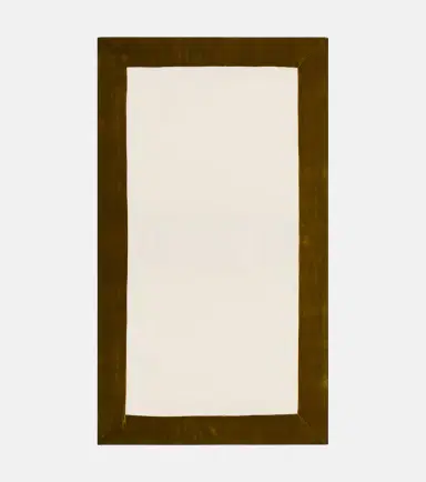 Once Milano Large velvet-trimmed linen tablecloth | Thumbnail 2