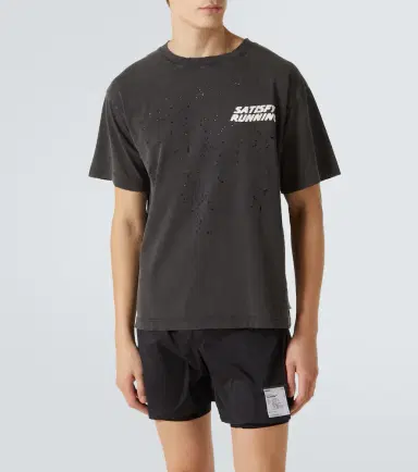 Satisfy othTech distressed cotton jersey T-shirt | Thumbnail 3