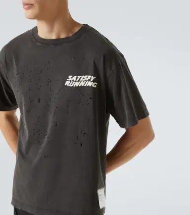Satisfy othTech distressed cotton jersey T-shirt | Thumbnail 5