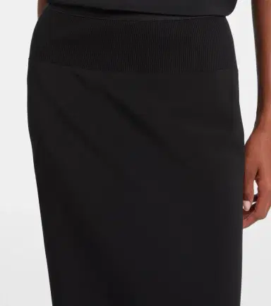 Rick Owens Charmeuse midi skirt | Thumbnail 4