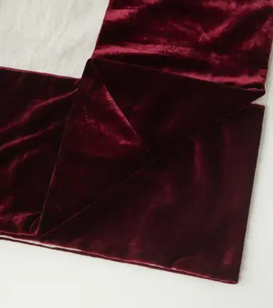Once Milano Velvet-trimmed linen tablecloth | Thumbnail 4